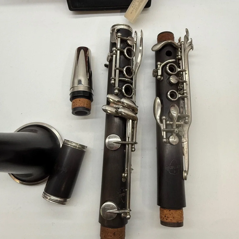 Vintage Noblet mouthpiece Normandy Wood Clarinet rare Leblanc tweed case bundle